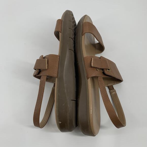 A2 by Aerosoles Interpret Faux Leather Strappy Open Toe Sandals 10 Tan Beige - Picture 5 of 8